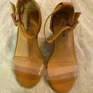 Torrid Strappy Wedge Sandal Size 6WW